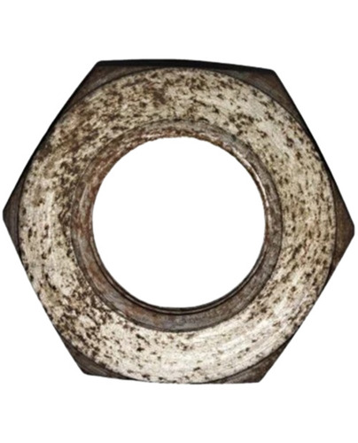 Mild Steel Hex Lock Nut - Color: Silver