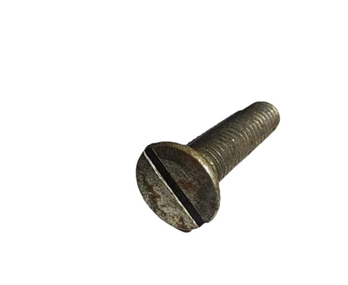 Mild Steel Slotted Csk Head Screw - Color: Silver