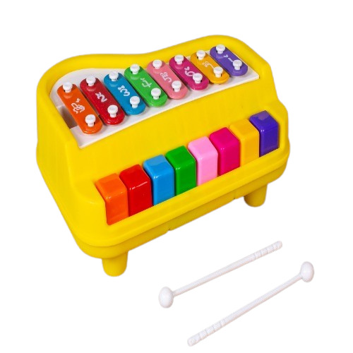 2-In-1 Xylophone & Piano 8 Scale Musical Toy For Kids