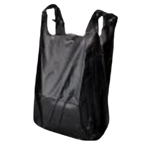Black Plastic Carry Bag 