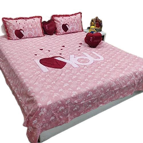 Designer Bed Sheet - Color: Red