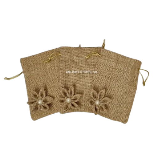 Designer Jute Potli Bags