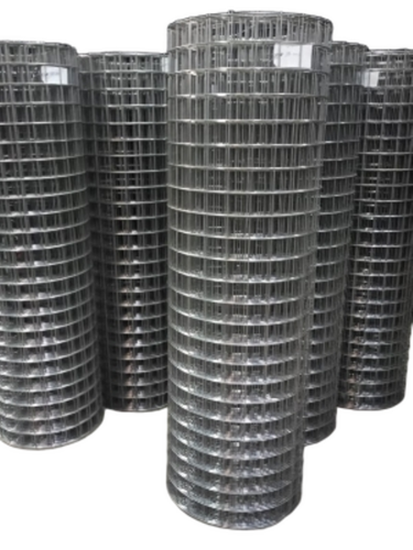 SS Welded Wire Mesh - Stainless Steel, Silver, Rectangle Hole | Corrosion Resistant, Durable, Easy to Cut and Install