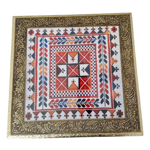 Meenakari Rajwadi Pooja Chowki