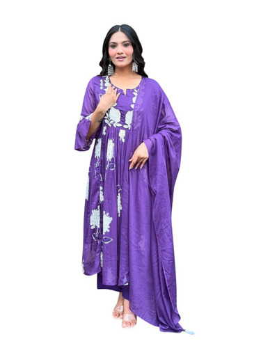 Printed Floral Cotton Co Ord Set - Color: Mix