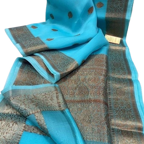 Organza Silk Saree - Design: Standard