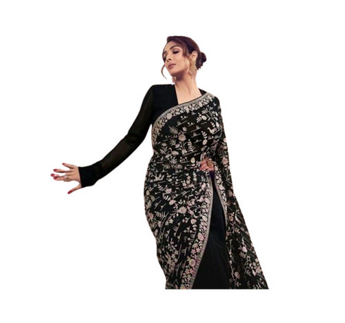 Party Wear Embroidered Saree