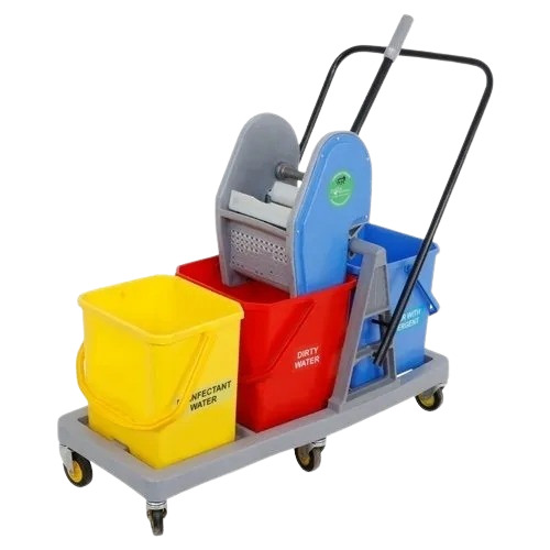 Three Bucket Mopping Trolley - Application: Industrial