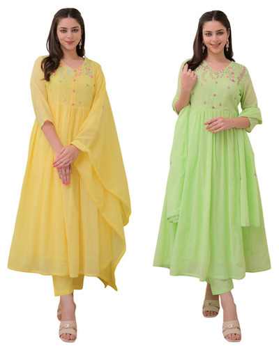 Kurta Pant With Dupatta Suit Set