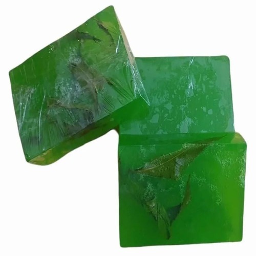 Neem Tulsi Organic Soap - 200g Green Rectangular Bar, Handmade, Organic, Herbal, Fresh Scent, Female Use