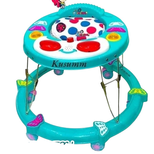 Blue round baby walker