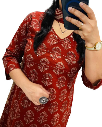 Ladies Cotton Kurti Pant Set