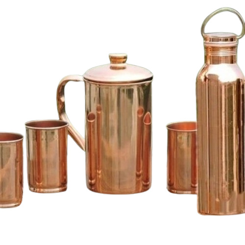 Copper Utensil - Copper, Standard Size, Golden Color | Polished Finish, Durable, Corrosion Resistant, Rust Proof