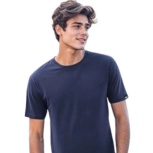 Round Plain Neck T Shirt 