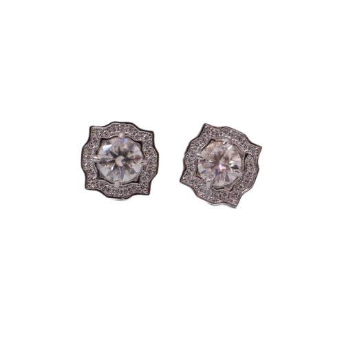 Sparkling Treasure Round Studs Earring
