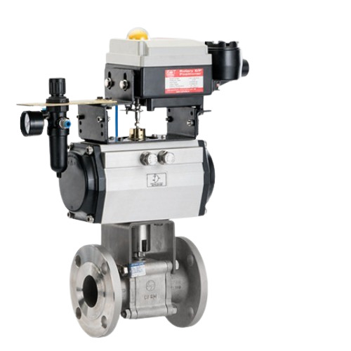 Pneumatic Operated On Off Ball Butterfly Valve