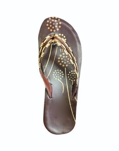 Brown Ladies Flip Flops 