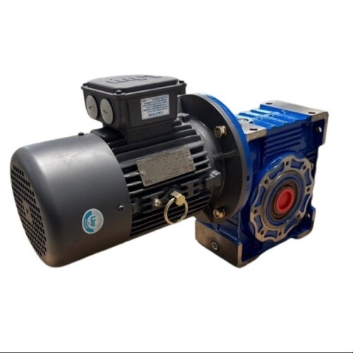 Worm Gear Motor - Color: Gray And Blue