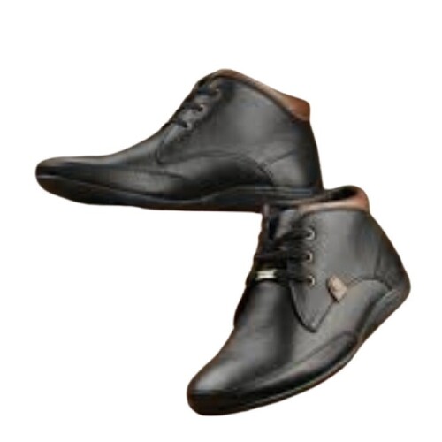 Black Men Shoes - Heel Size: Low