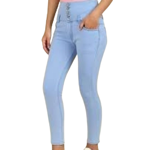 Ladies Sky Blue Jeans By Aakaara