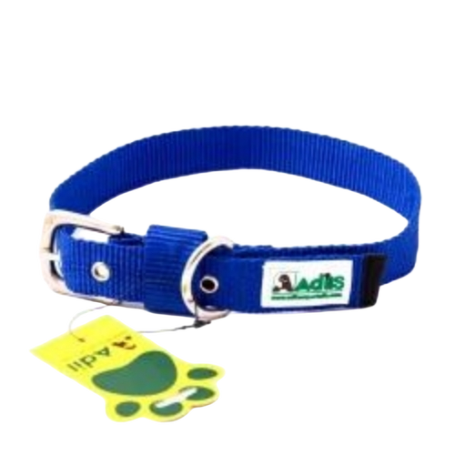 Blue Nylon Dog Collar - Age Group: Adult