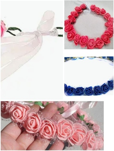 Colorfull Fancy Rose Hair Tiara By Ziya Enterprises