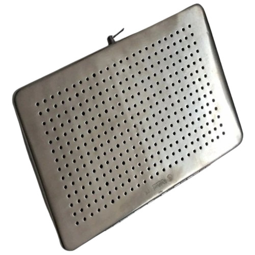 Stainless Steel Perforated Tray - 100 Mm Thick Galvanized Rectangular Cable Tray, Silver Color, Good Quality Material