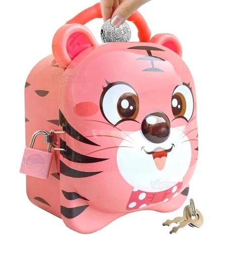 Tiger Money Safe Piggy Bank - Age Group: 4-6 Yrs