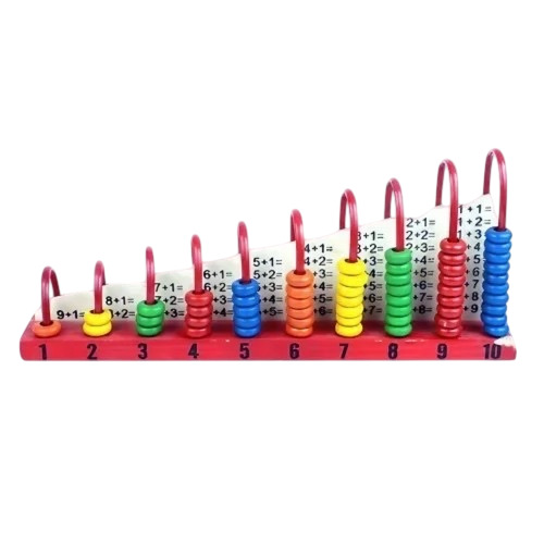 Kids Abacus Plus - Plastic, Standard Size, Multiple Colors | Durable, Fine Finished, Manual, Age 5-10