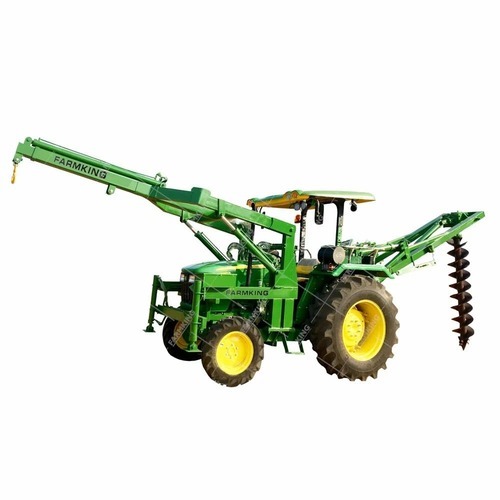 Tractor Pole Erection Machine