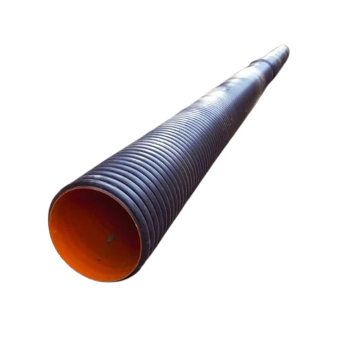 100 Mm Hdpe Corrugated Sewerage Pipe - Color: Black