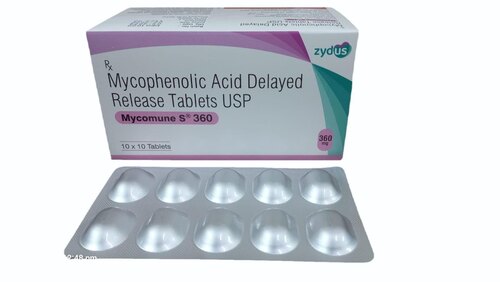Mycophenolic Acid - Strip Packaging, Tablet Form, 99% Purity | Strong Effect, 12 Months Shelf Life, Store in Dry Place