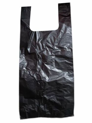 Black Plastic Carry Bag 
