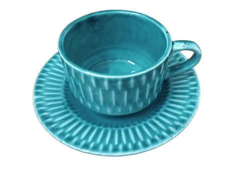 Colored Bone China Cup Saucer