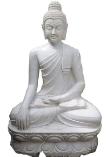 Marble Gautam Buddha Statue - Fabric Type: Chenille