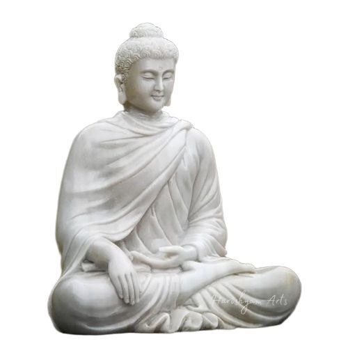Marble Lord Buddha Statue - Fabric Type: Canvas