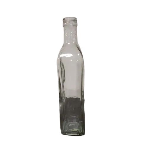 Transparent Drinking Glass Bottle - Color: White