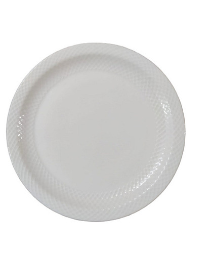 White Bone China Plates - Design: Plain