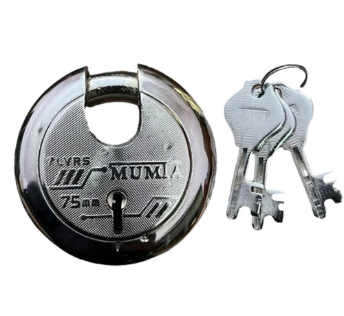 Round Shutter Lock - Color: Silver