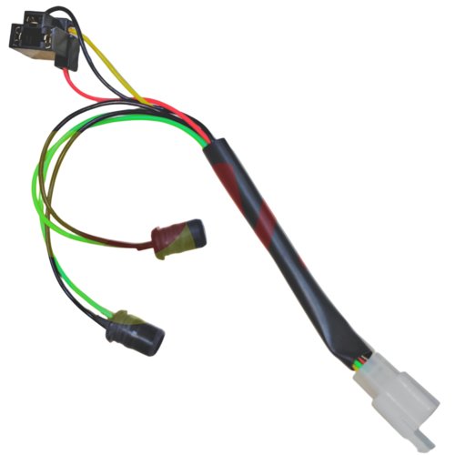 E-Scooty 1+2 Headlight Holder - Color: Black