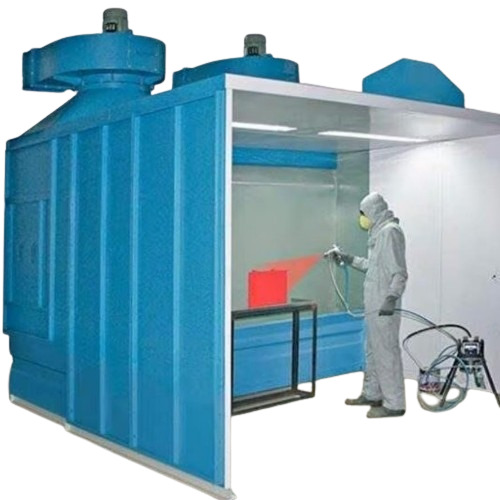 Painting Booth With Exhaust Ventilation System