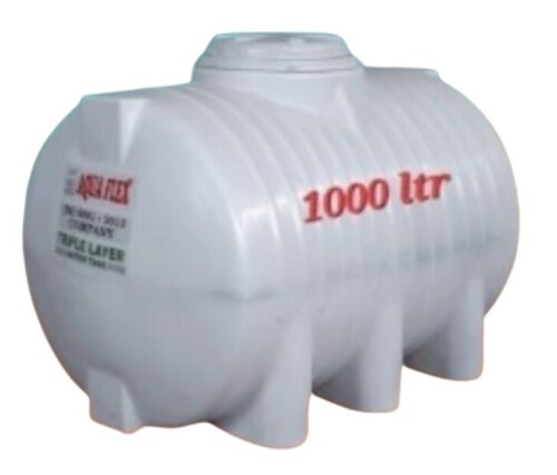 1000 Litre Horizontal Water Tank - Color: White