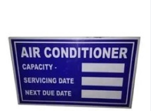 Blue Rectangular Sign Board
