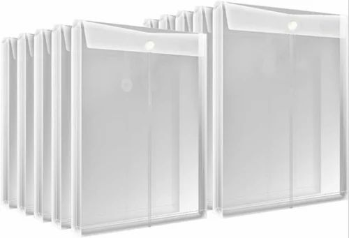 Transparent Button Plastic Bag