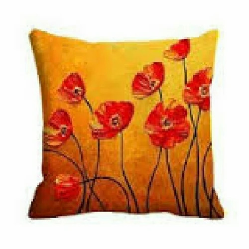 Easy Flower Painting Cushion Cover 
