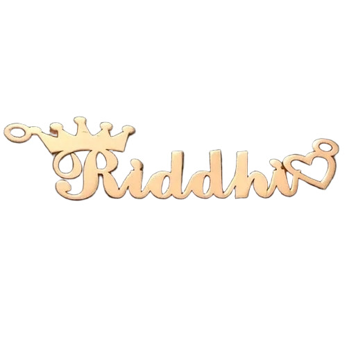 Golden Brass Name Pendant