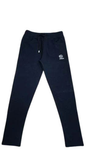 Men Black Polyester Lower 