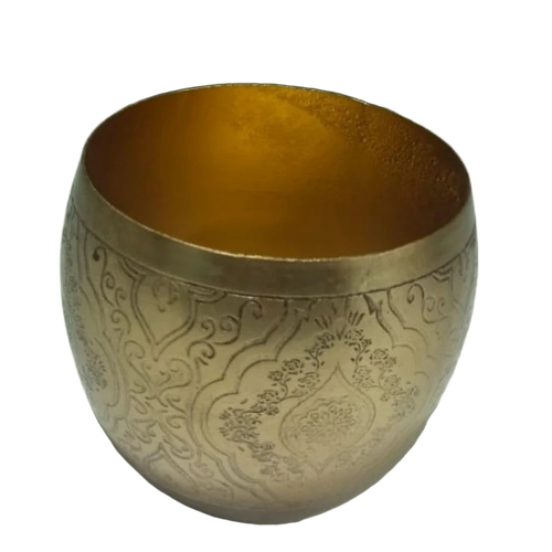 Metal Candle Jar - Shape: R