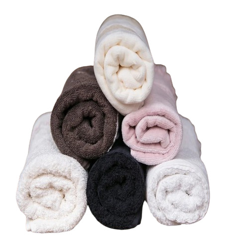 Thin Cotton Bath Towel - Pattern: Applique