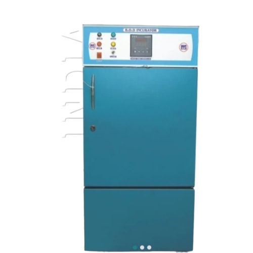 Lab Bod Incubator - Blue AC Powered Temperature Controlled Humidity Regulated Digital Display Adjustable Shelves Uniform Heating Transparent Door Energy Efficient Durable Safety Alarm